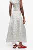 Ganni Printed Double Satin Long Pocket Skirt - Egret - Thumbnail 4