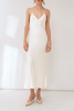 Jacoba Jane Eve Silk Satin Maxi Dress - White - Thumbnail 2