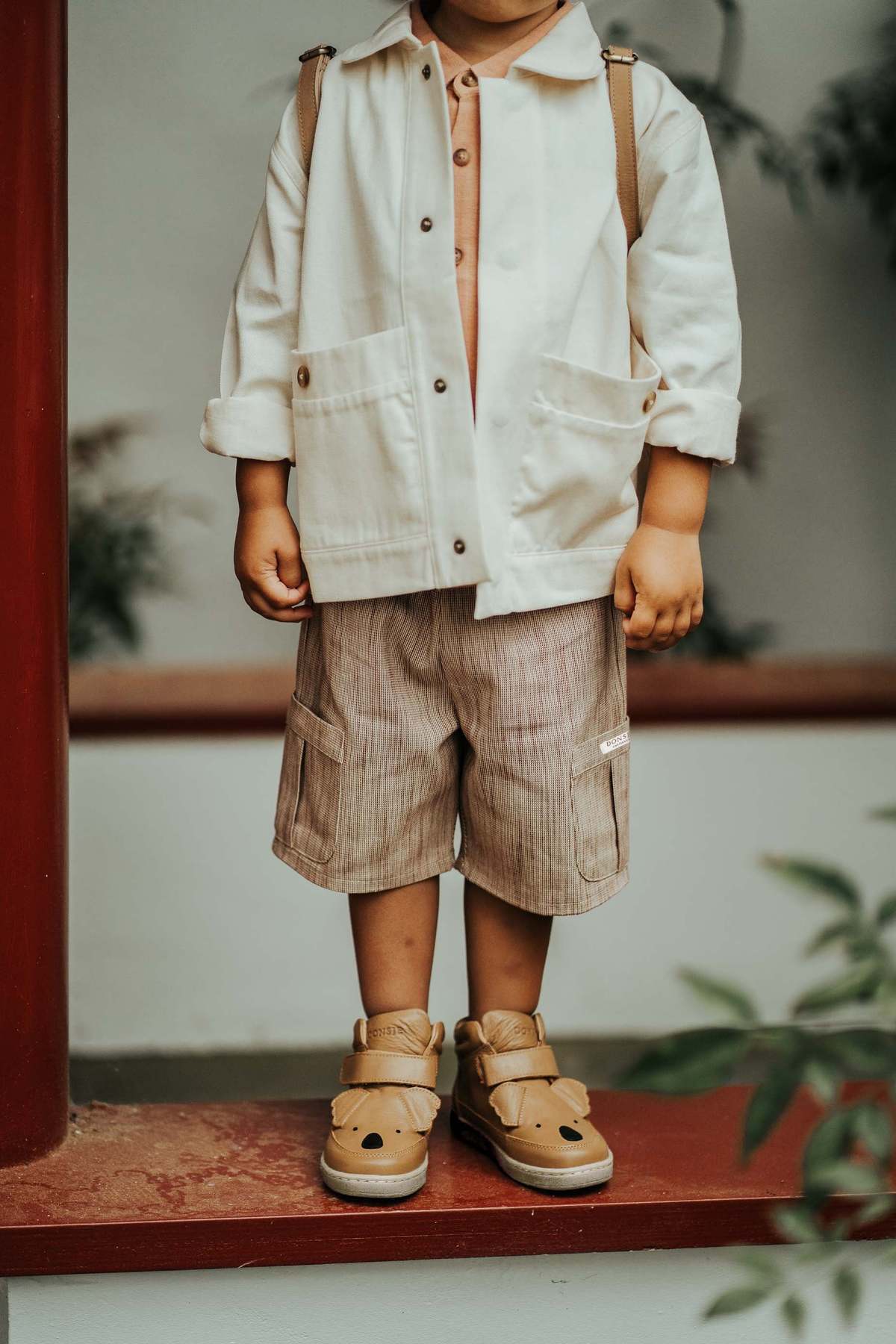 Donsje Aleid Shorts - Rust - White Striped - Image 2 of 3