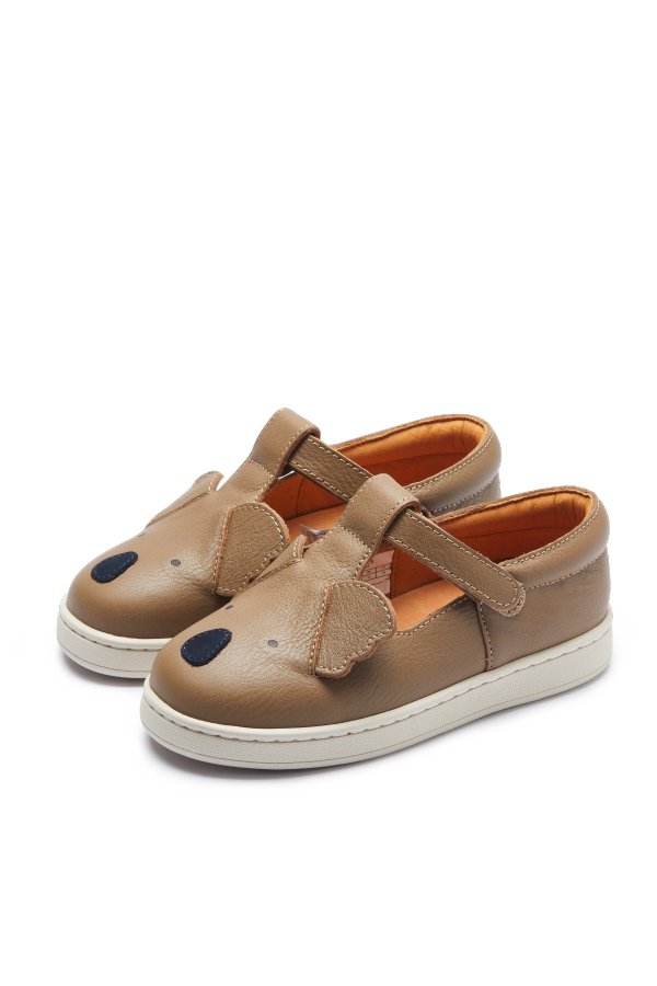 KIDS Donsje Sunni Classic Shoes - Truffle Leather