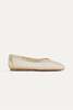 Forte Forte Mesh Ballerina Flats - Stone - Thumbnail 1