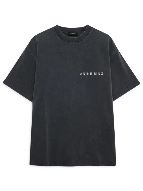 Anine Bing Kent Tee Twisted Snake/Washed Black Garmentory - Main Image