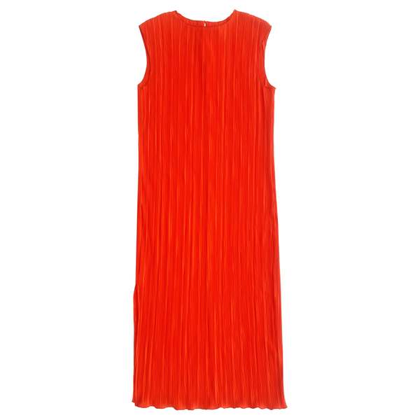 Ali Golden Pleated Tank Dress - Poppy