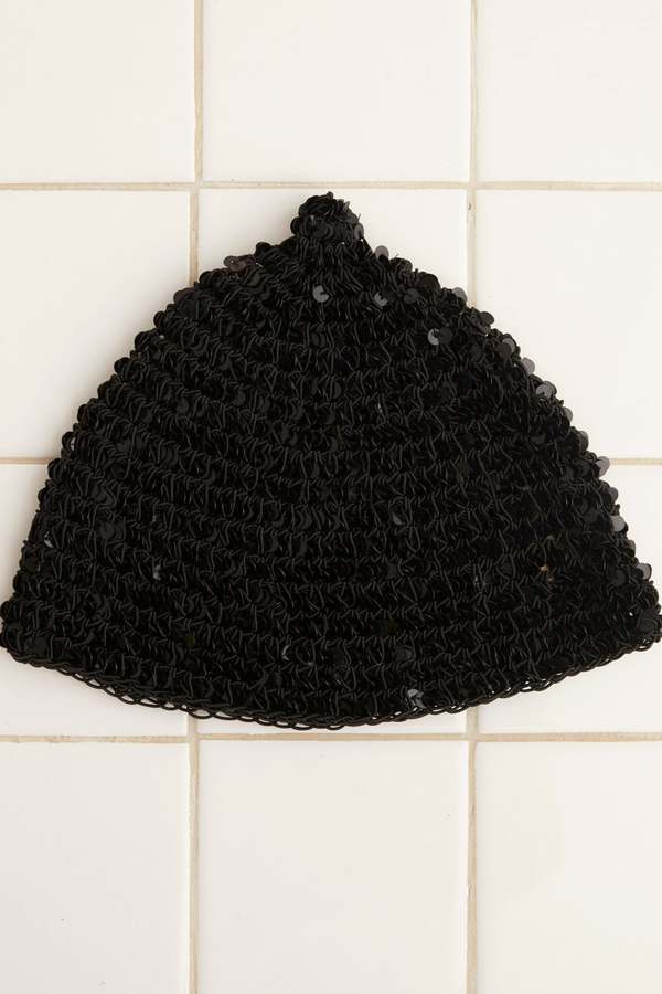 BODE Sequined Cap - Black | Garmentory