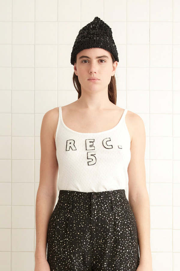 BODE Sequined Cap - Black | Garmentory