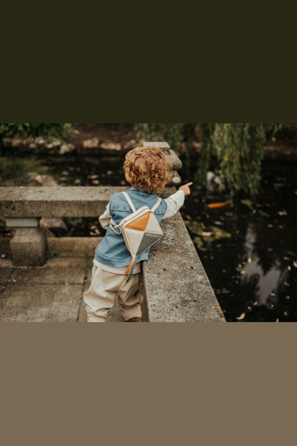 KIDS Donsje Danai Backpack - Cream Leather