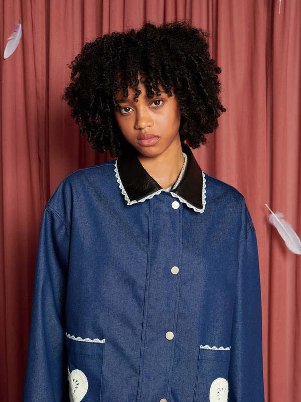 Sister Jane Heart to Heart Jacket - Blue Denim | Garmentory