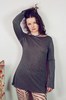 Gil Rodriguez Shimmer Knit Elektra Dress - Espresso - Thumbnail 4