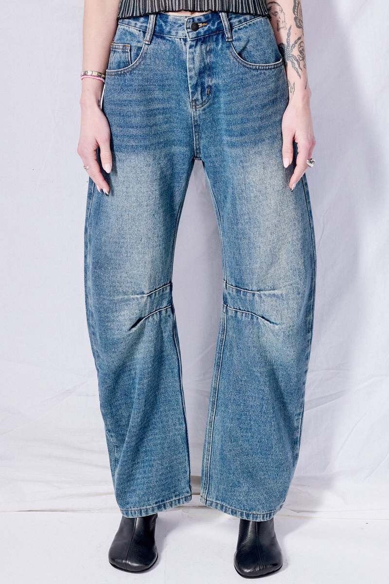 Wynn Hamlyn Indigo Darted Leg Jeans