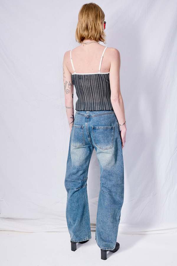 Wynn Hamlyn Indigo Darted Leg Jeans