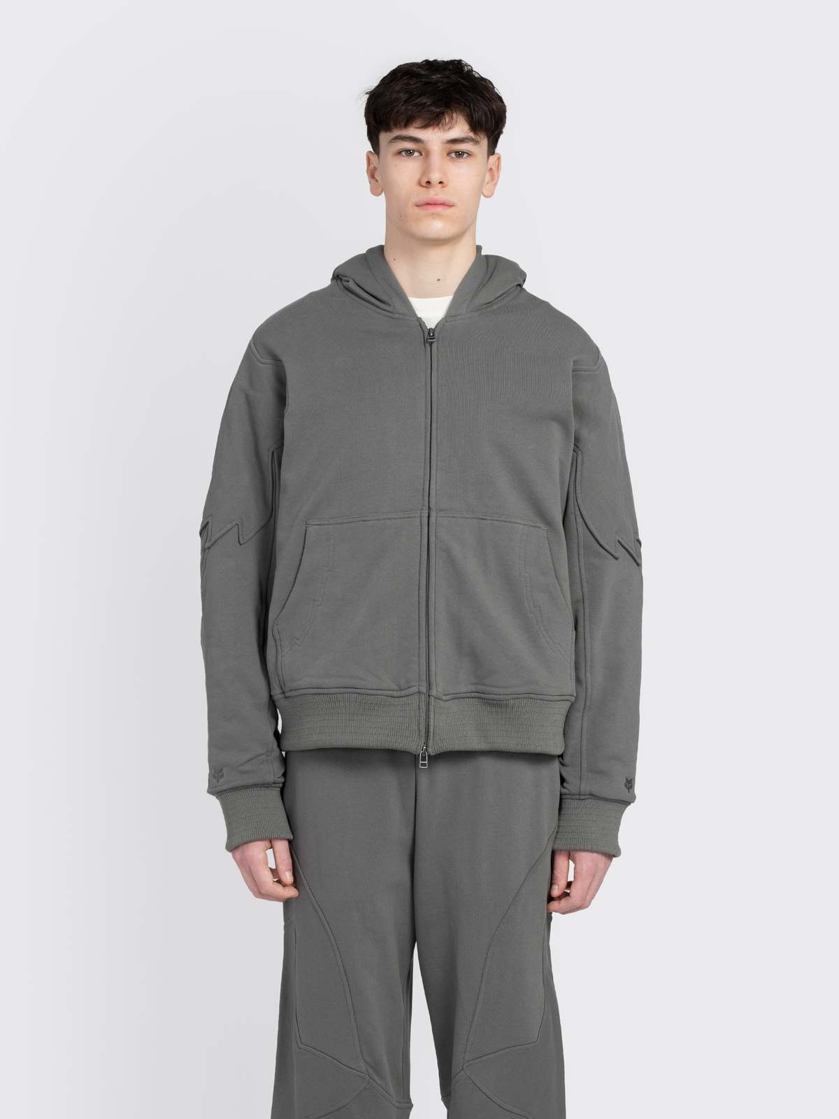 kiko様 Fox x Kiko Kostadinov Sherpa Zip Jacket - Dark Stn | Garmentory