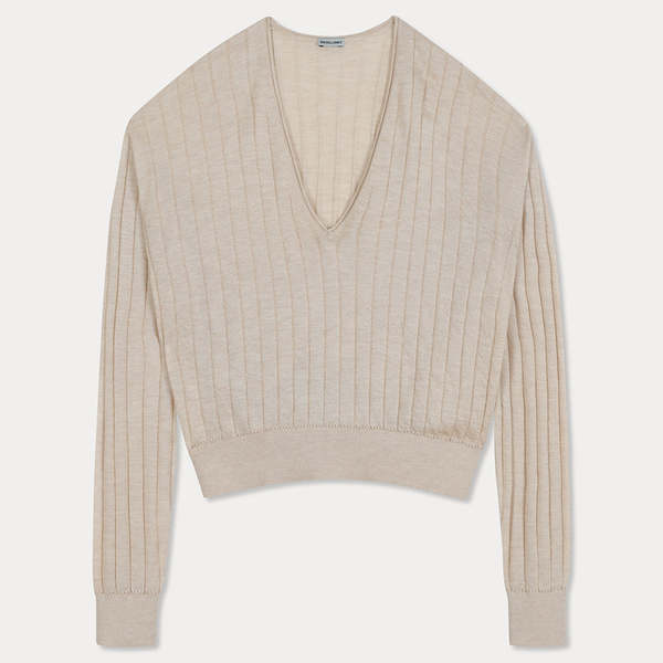 Rachel Comey Marion V-Neck Sweater - Cream Rachel Comey Marion V-Neck Sweater - Cream
