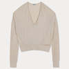 Rachel Comey Marion V-Neck Sweater - Cream - Thumbnail 1