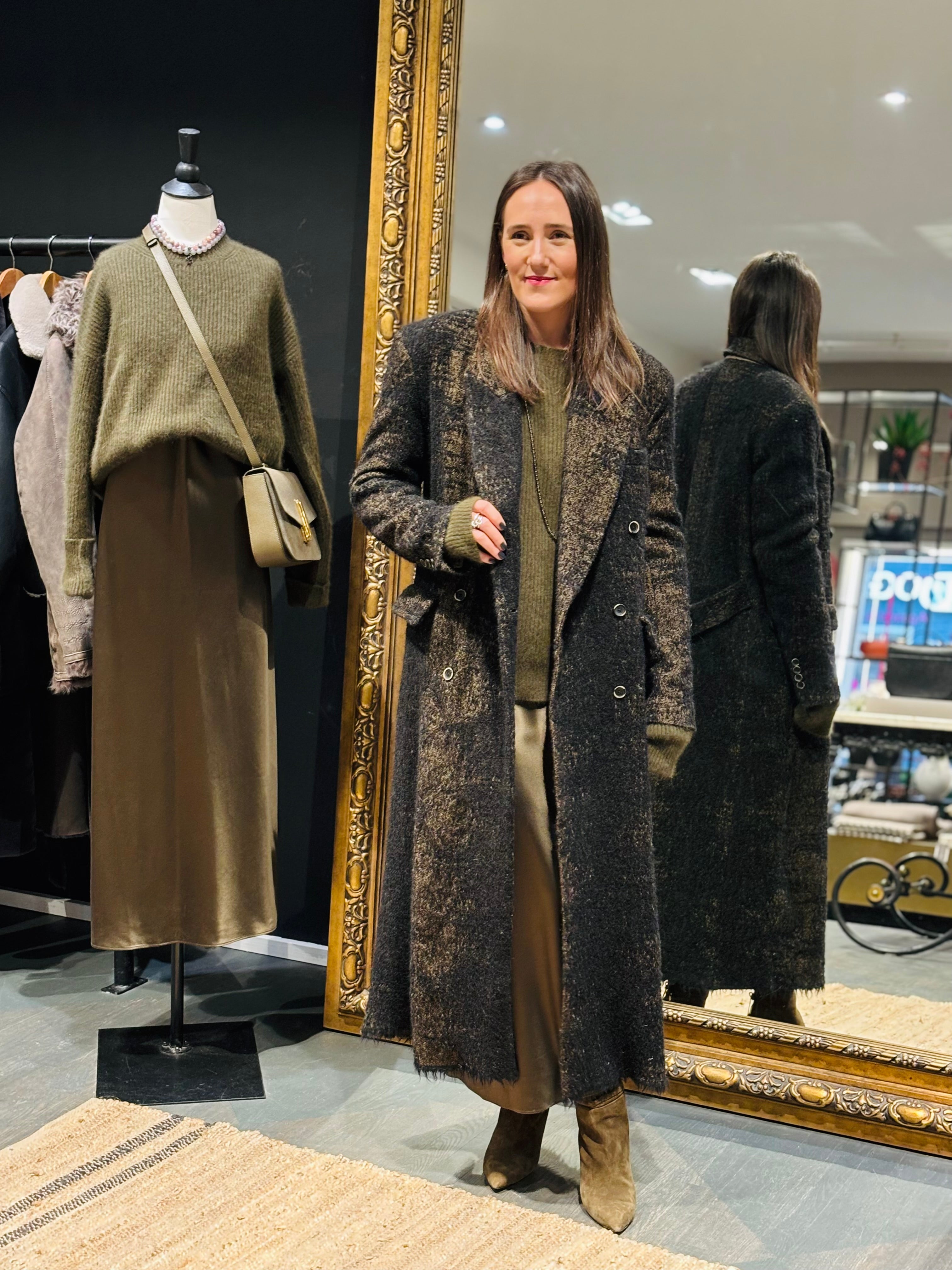 UMA WANG 2023AW CALLIE COAT 新品未使用 イタリア製 CLEMENTINE'S Uma Wang Black Mustard Wool Callie Coat | Garmentory