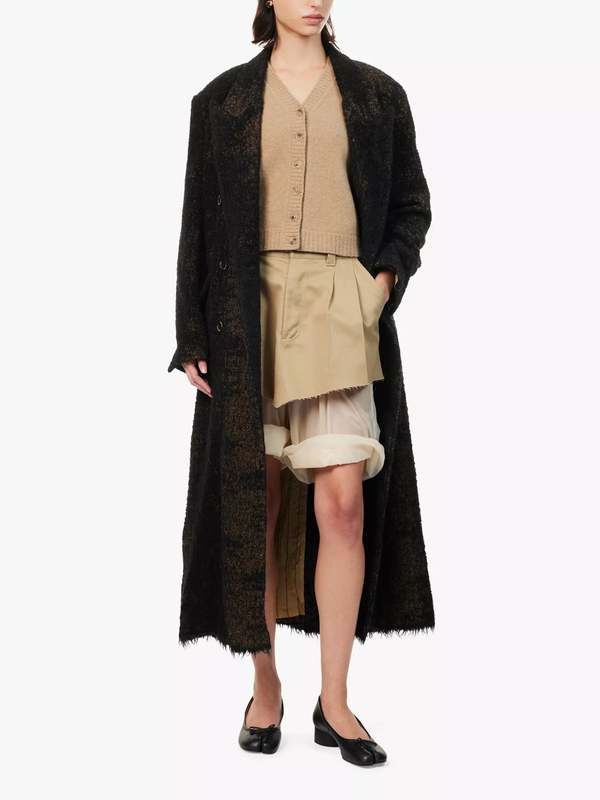 CLEMENTINE'S Uma Wang Black Mustard Wool Callie Coat | Garmentory