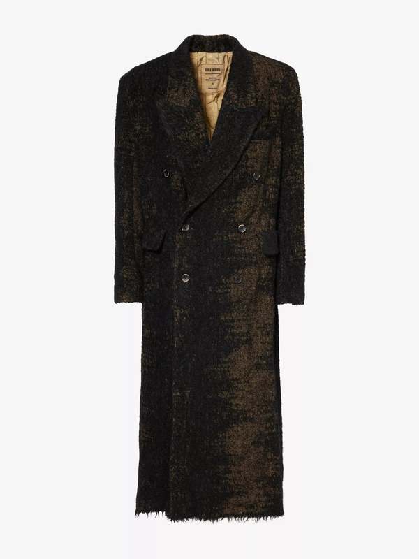 UMA WANG 2023AW CALLIE COAT 新品未使用 イタリア製 CLEMENTINE'S Uma Wang Black Mustard Wool Callie Coat | Garmentory