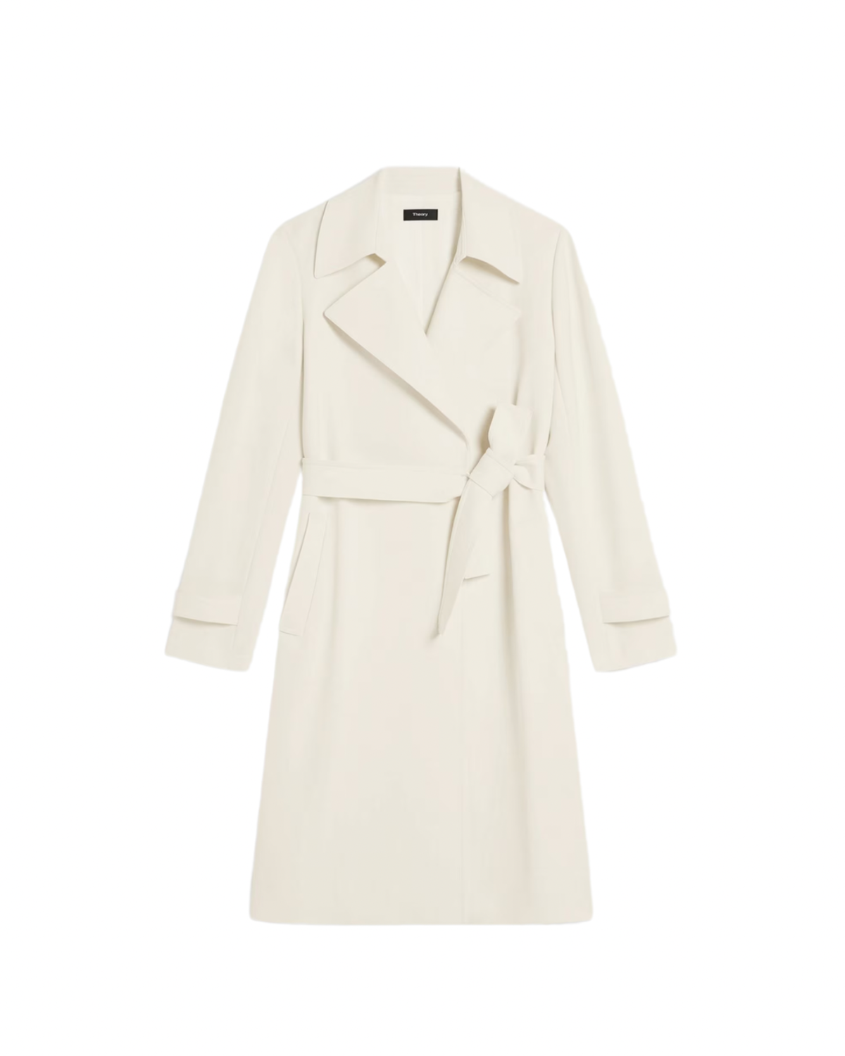 Theory Oaklane Trench Coat - Admiral Crepe | Garmentory