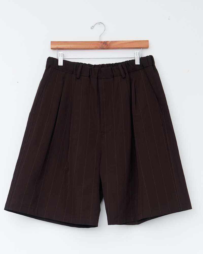 Yoko Sakamoto Double Pleated Easy Shorts - Brown | Garmentory