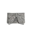 Melie Bianco Jada Silver Bow Rhinestone Crossbody Bag - Thumbnail 1