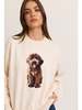 Le Lis Gigi Puppy Sweater - Cream - Thumbnail 1