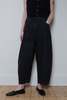 Cordera Curved Denim Pants - Black - Thumbnail 1