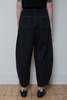 Cordera Curved Denim Pants - Black - Thumbnail 2