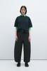 Cordera Curved Denim Pants - Black - Thumbnail 6