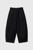 Cordera Curved Denim Pants - Black - Thumbnail 8