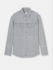Closed Fitted Utility Shirt - Light Grey - Thumbnail 6