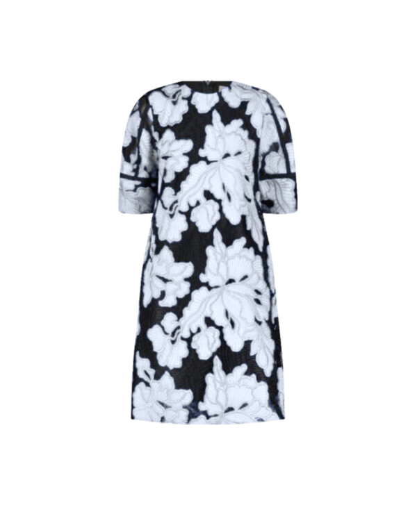 rhode ink lyon lace arabella dress Arabella White Floral Jacquard Pleated Slit Maxi Dress | Occasion Dress in  Sizes XXS–6X