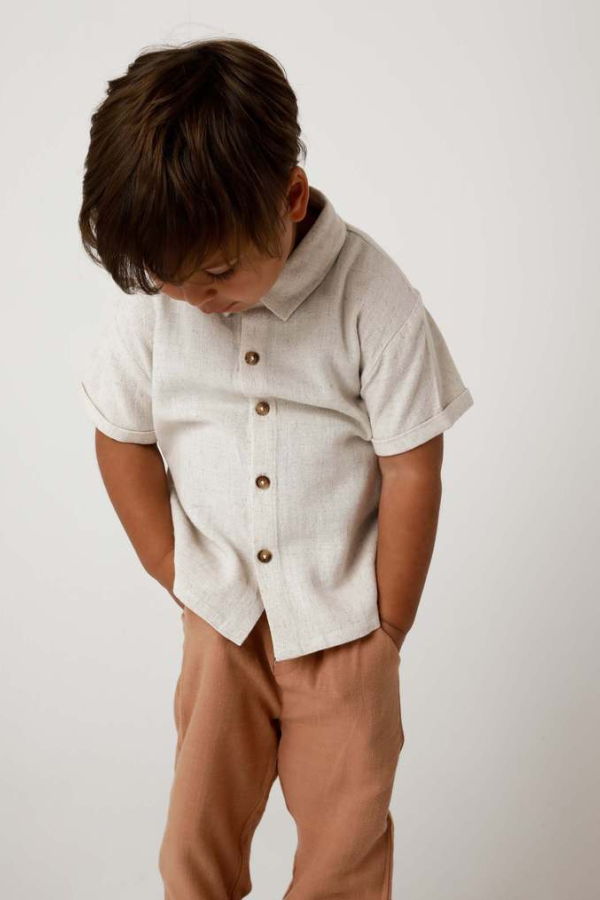 Donsje Brammie Shirt - Warm White Melange