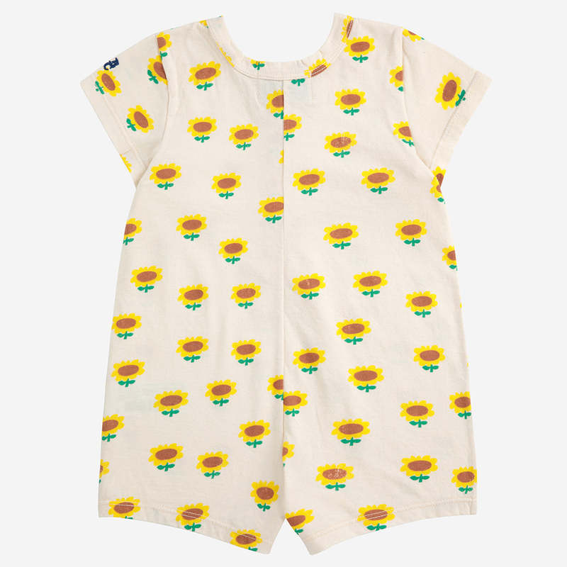 Bobo Choses Baby Sunflower All Over Romper - Beige Bobo Choses Baby Sunflower All Over Romper - Beige