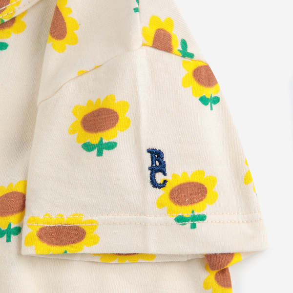Bobo Choses Baby Sunflower All Over Romper - Beige Bobo Choses Baby Sunflower All Over Romper - Beige