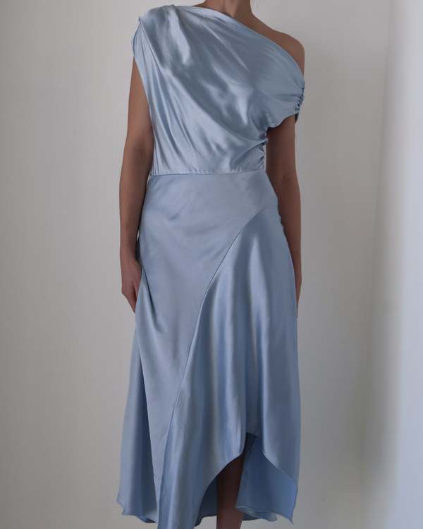 ASTR The Label Mairyn Dress - Blue | Garmentory