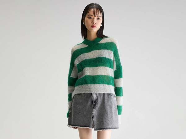 Bellerose Arcy Sweater - Green Stripe