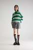 Bellerose Arcy Sweater - Green Stripe - Thumbnail 2