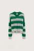 Bellerose Arcy Sweater - Green Stripe - Thumbnail 3
