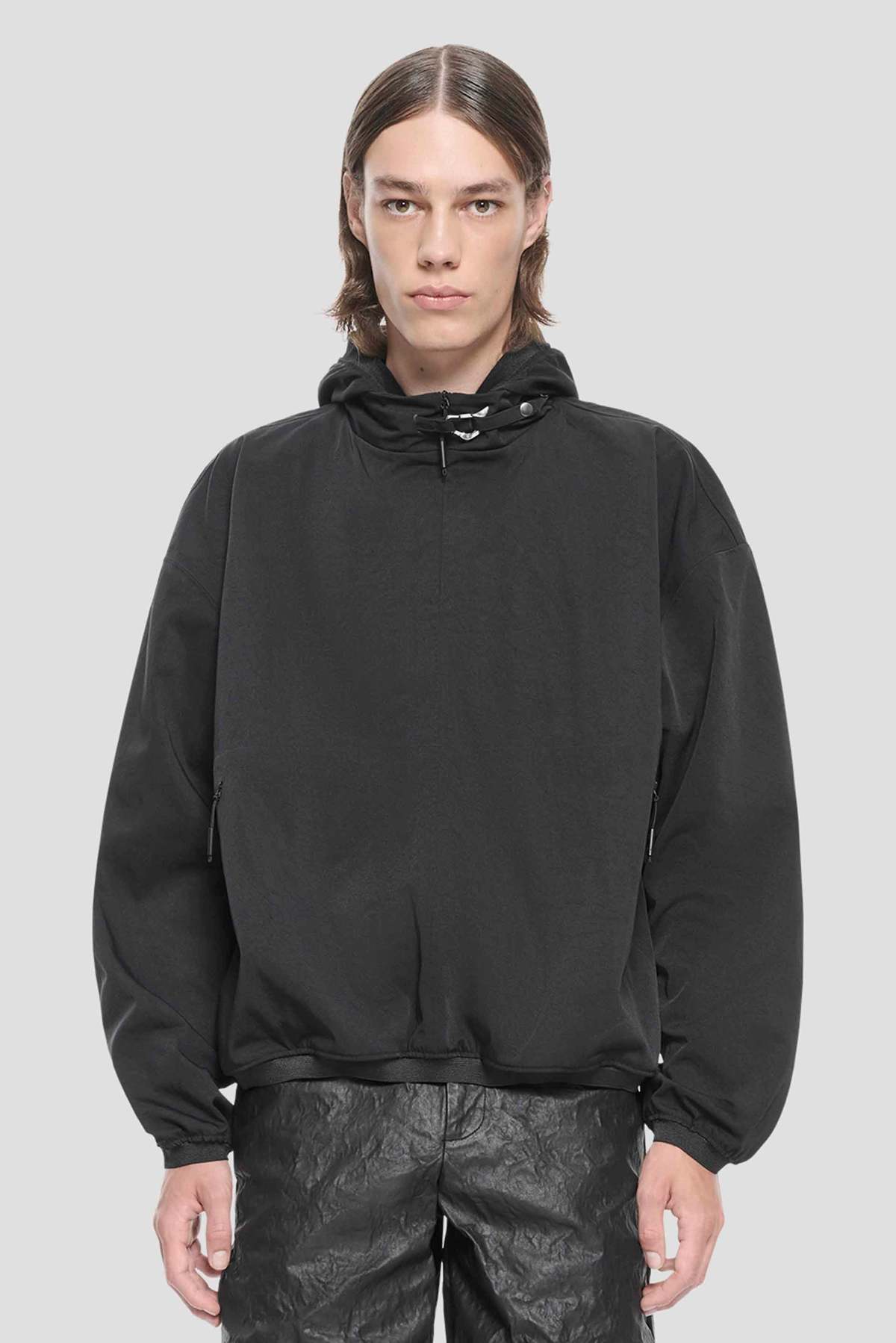 新品】HELIOT EMIL ブラック Terrane ジャケット Heliot Emil Terrane