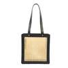 The Artisan & Company Tall Rattan & Leather Tote Bag - Thumbnail 1