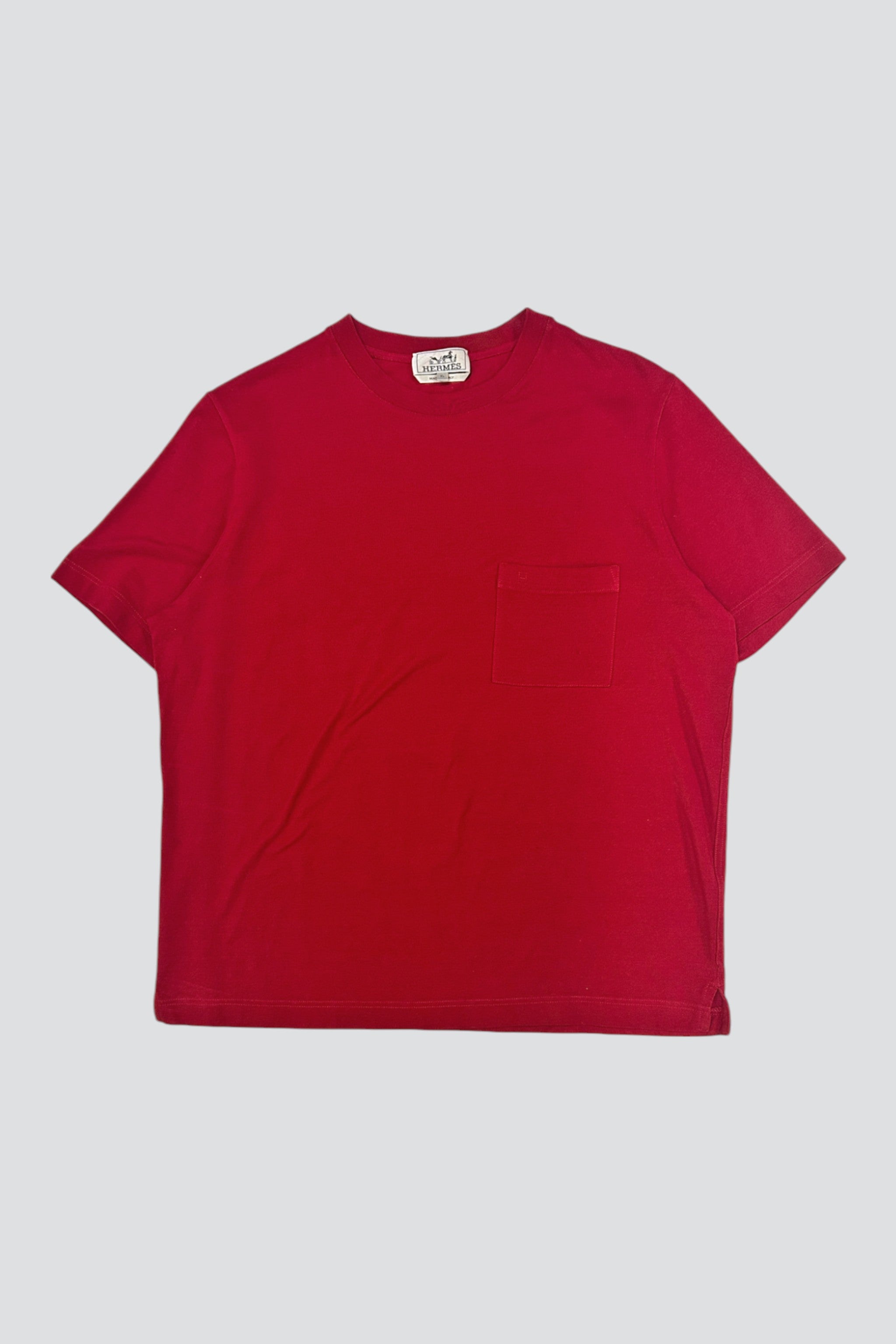 Hermes Knit Pocket Tee - Red | Garmentory