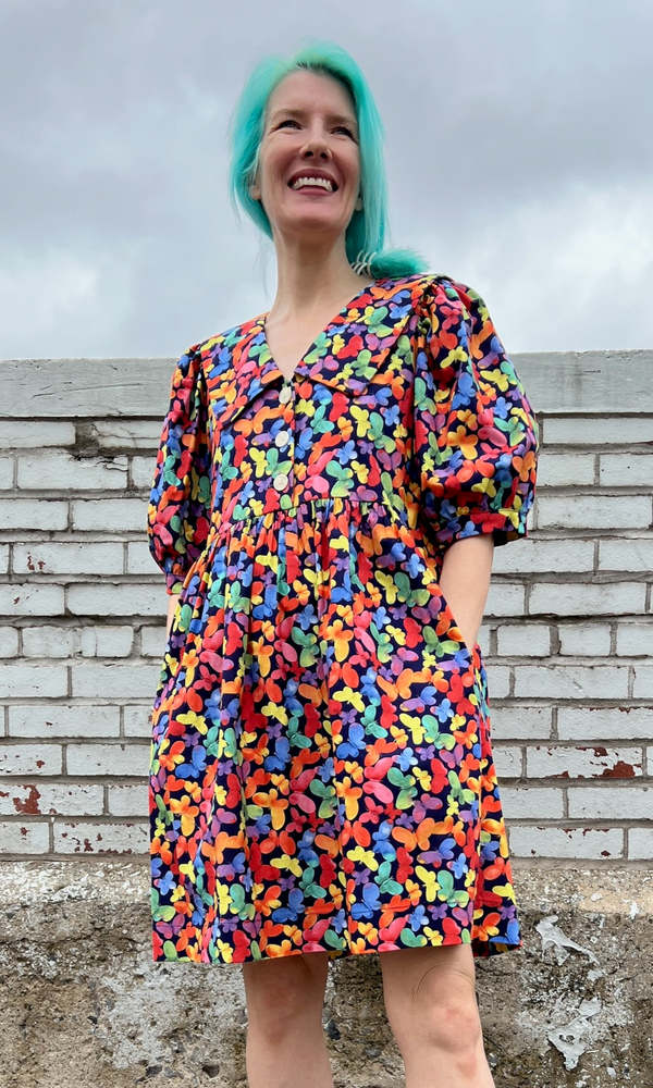 Birds of North America Fieldfare Dress - Lepidoptera