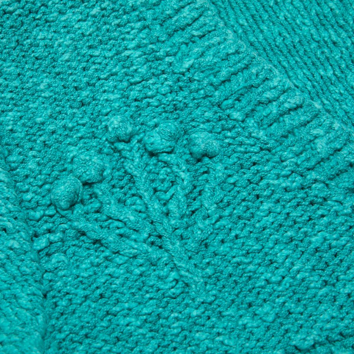 Sundazed Sculptural Cablework Menorah Motif Cardigan - Green - Image 2 of 7