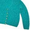 Sundazed Sculptural Cablework Menorah Motif Cardigan - Green - Thumbnail 4