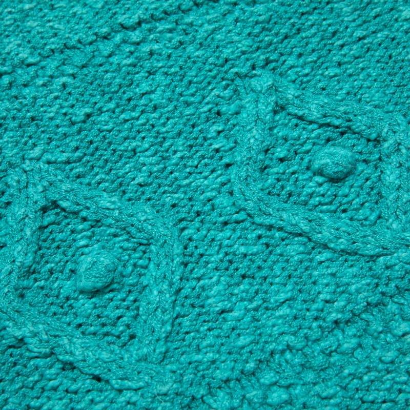 Sundazed Sculptural Cablework Menorah Motif Cardigan - Green