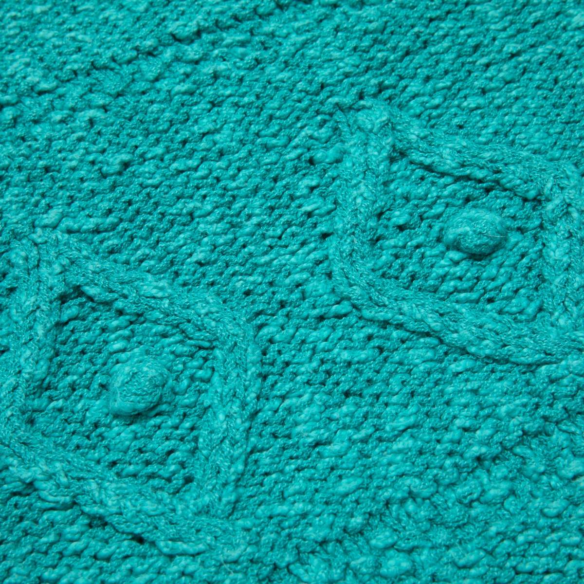 Sundazed Sculptural Cablework Menorah Motif Cardigan - Green - Image 5 of 7