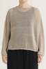 Pas de Calais Normandy Linen Pullover - Natural - Thumbnail 1