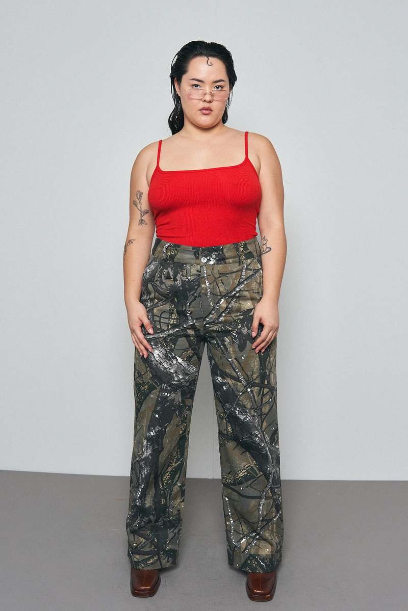 Fashion Brand Company Forest Camo Canvas Pants