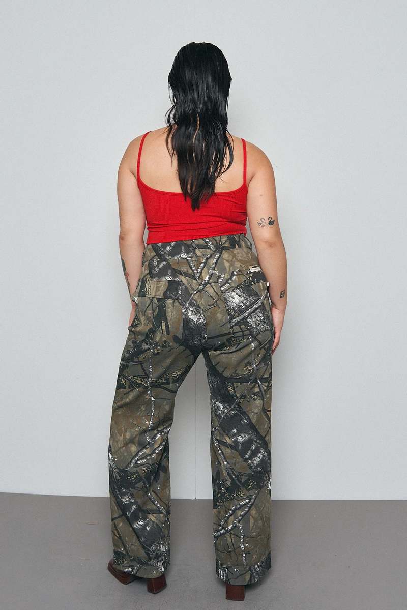 Fashion Brand Company Forest Camo Canvas Pants