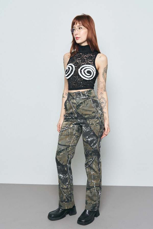 Fashion Brand Company Forest Camo Canvas Pants