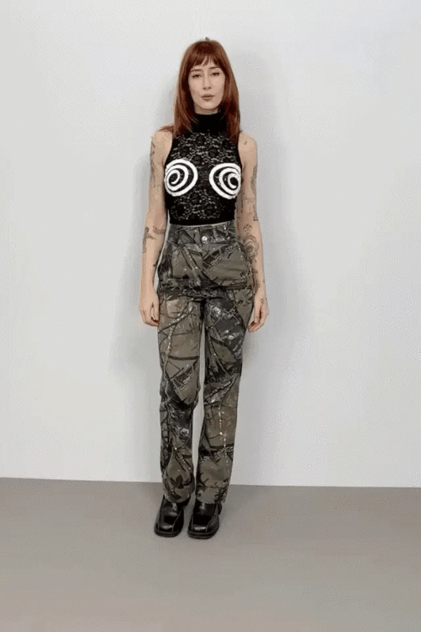 Fashion Brand Company Forest Camo Canvas Pants